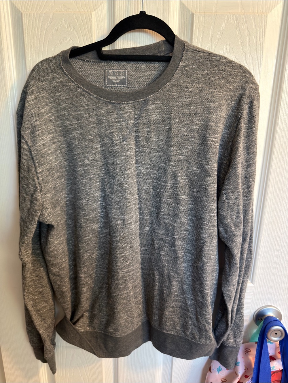 Threads 4 Thought Men's Gray Heather Crewneck Sweater